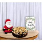 CASHEW PLUM CAKE SANTA SOFT TOY WITH CHRISTMAS GREETING CARD